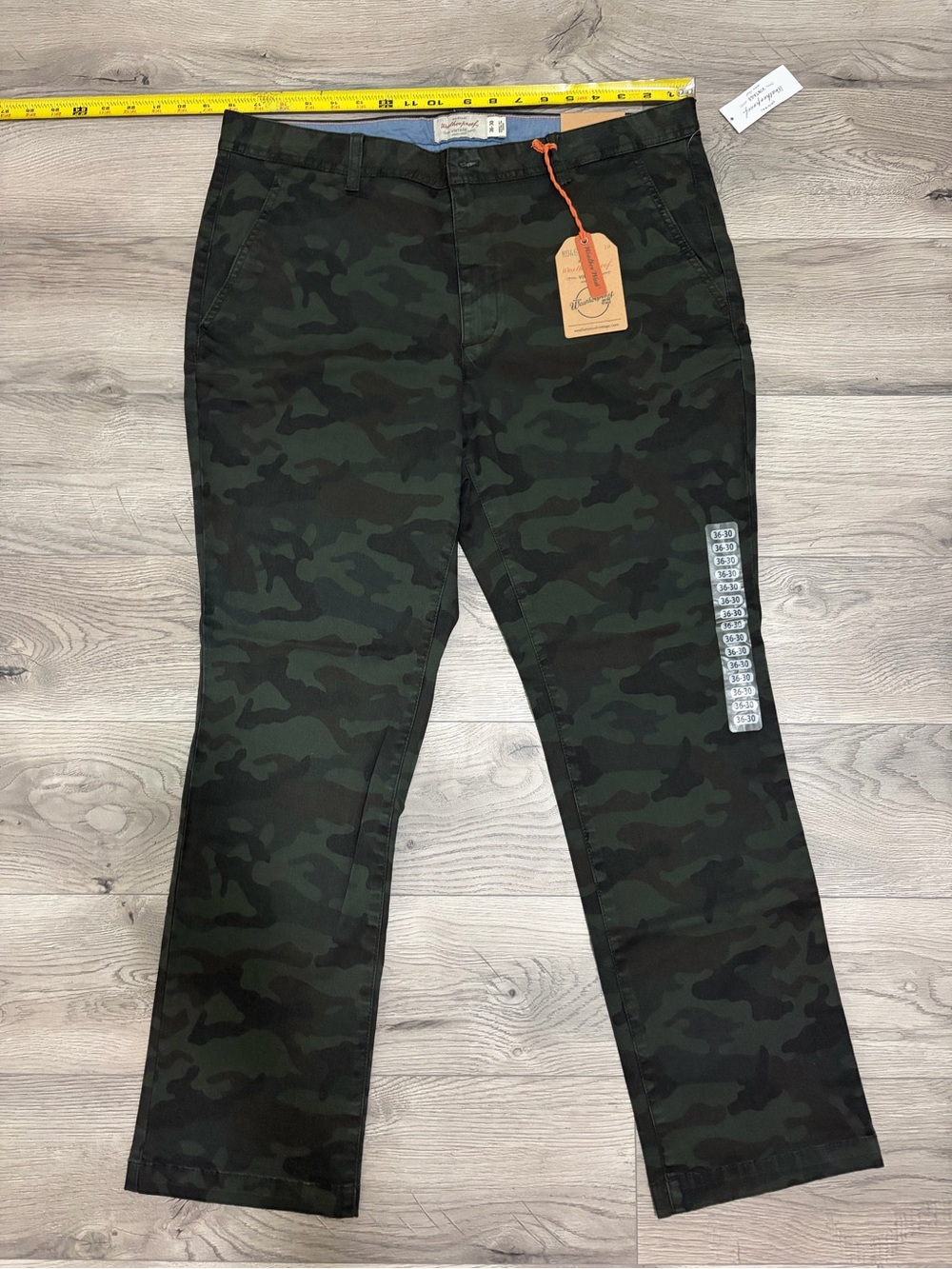 Weatherproof Men's Camouflage Chino Pants - Green